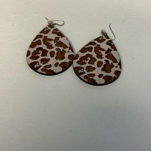 Wild Patterned Teardrop Earrings